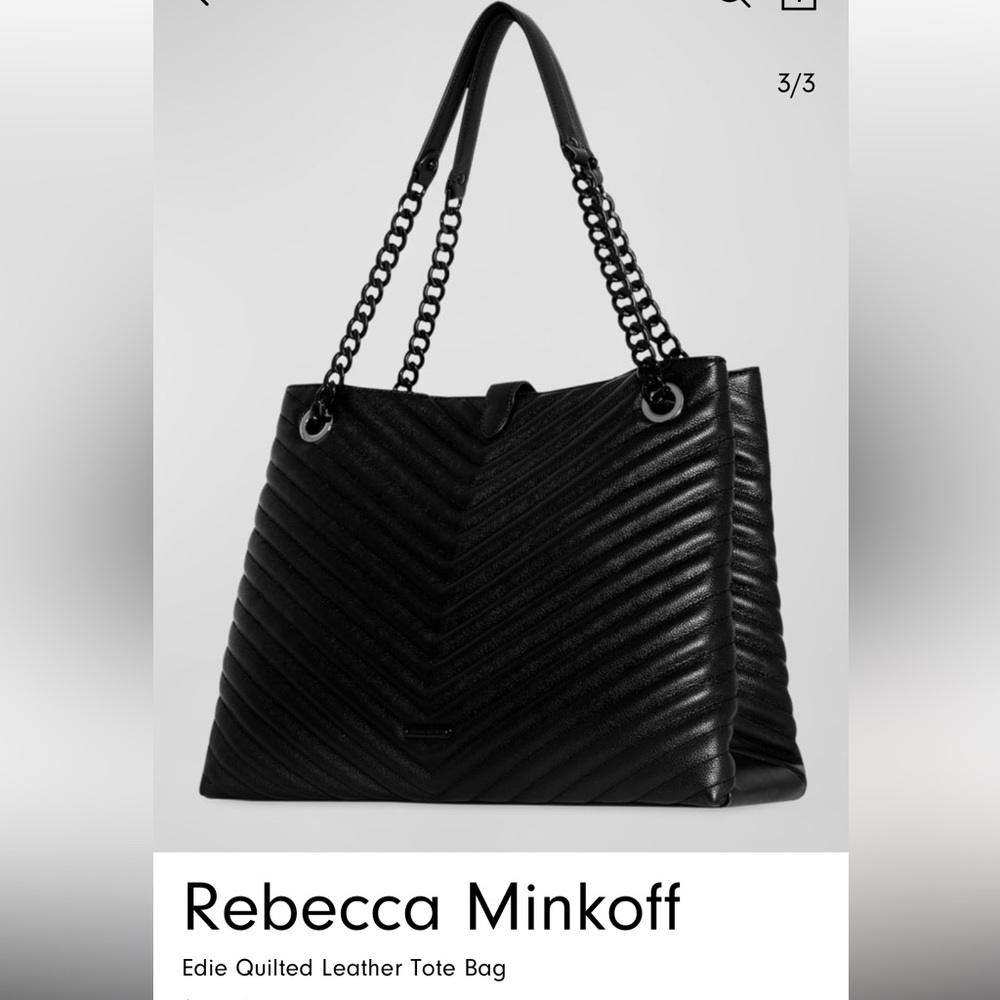 Rebecca Minkoff Eddie Quilted Leather Tote Bag